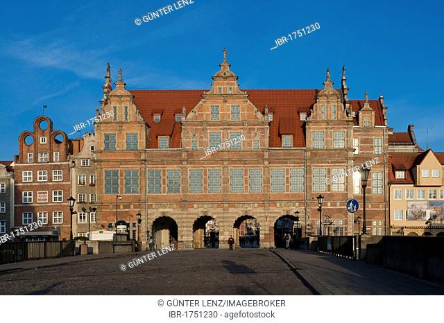 Green Gate, Glówne Miasto district, Gdansk, Pomerania, Poland, Europe