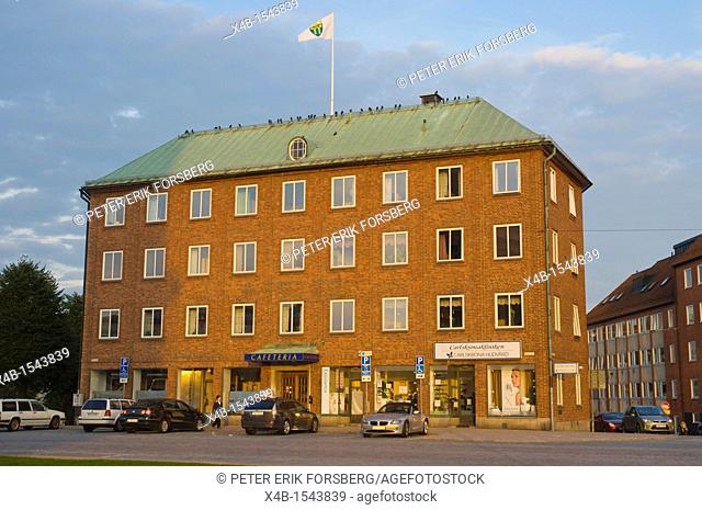 Residential building at Stortorget main square Karlskrona in Blekinge county southern Sweden Europe