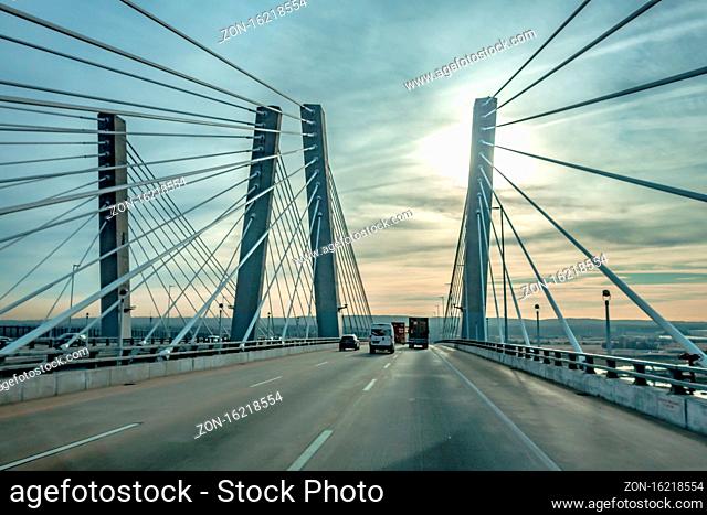 Tappan Zee Bridge across Hudson River