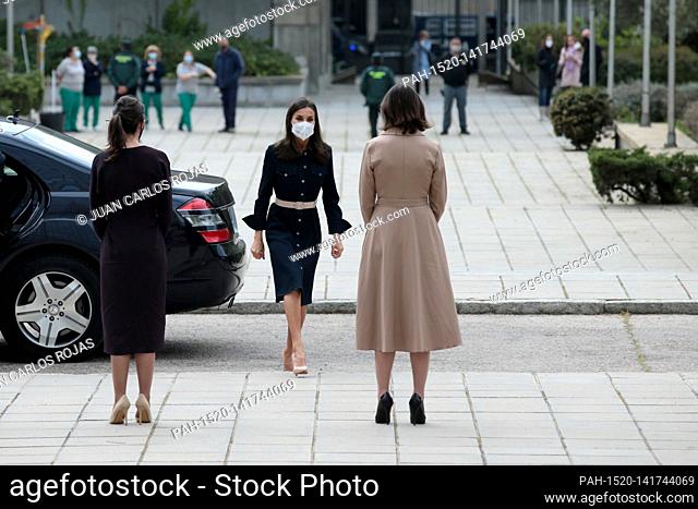 Madrid, Spain; 16.04.2021.- Queen Letizia attends the Ministry of Industry, Commerce and Tourism for the presentation of the report on the role of women in the...