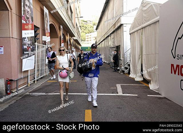May 29, 2022, Monaco Circuit, Monte Carlo, FORMULA 1 GRAND PRIX DE MONACO 2022, in the picture Valtteri Bottas (FIN), Alfa Romeo F1 Team ORLEN with girlfriend...