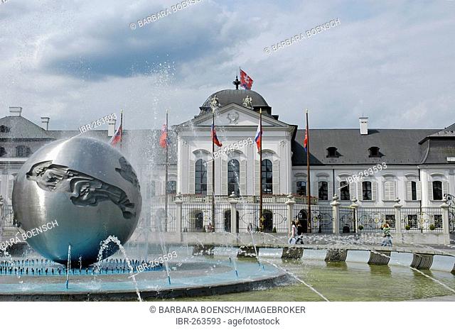 Grassalkovich Palace, residence of the Slovak President, Bratislava, Slovakia