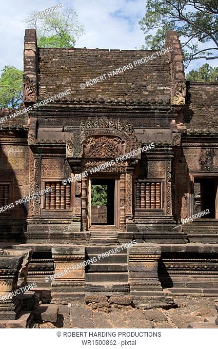 Banteay Srei Hindu temple, nr Angkor, Siem Reap, Cambodia