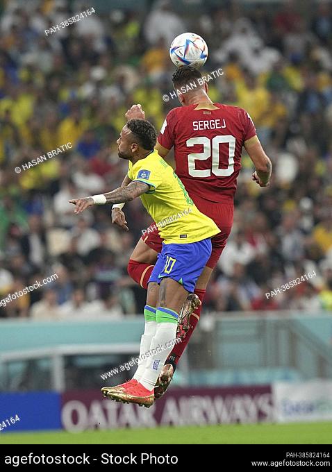 11/24/2022, Khalifa International Stadium, Doha, QAT, World Cup FIFA 2022, Group G, Brazil vs Serbia, in the picture Brazil's forward Neymar