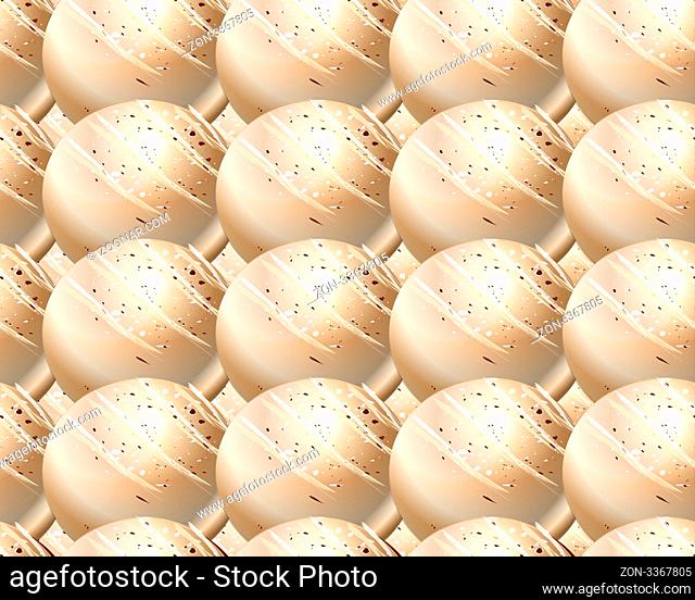 seamless cookie balls covered by cream background