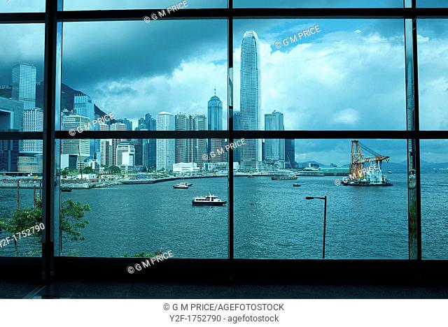 view of Victoria Harbour from the Hong Kong Convention and Exhibition Centre