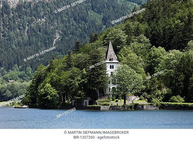 Villa Castiglioni, Lake Grundlsee, Ausseer Land, Salzkammergut area, Styria, Austria, Europe