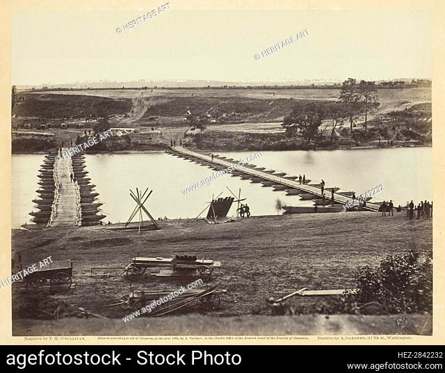 1863 Civil War Photo shows view of Fredericksburg Virginia from across the River