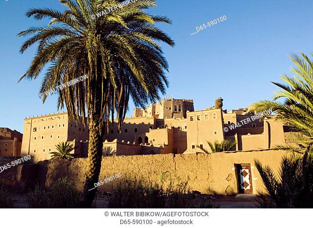Taourirt Kasbah. Old Glaoui Tribe Building. Sunset. Ouarzazate. South of the High Atlas. Morocco