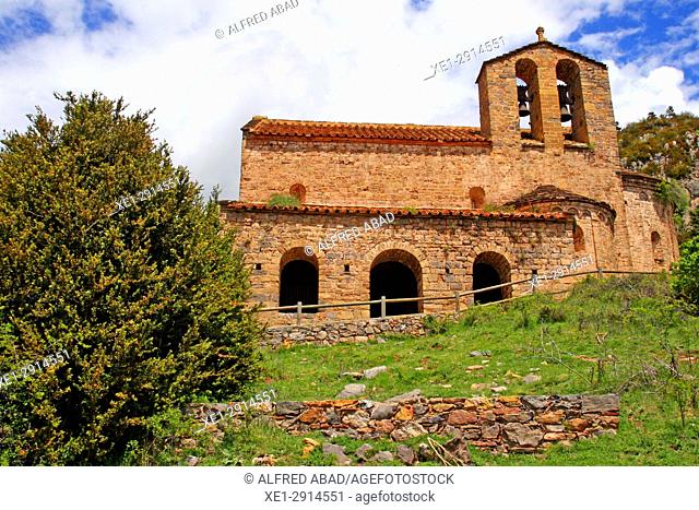 Church of Sant Pere de Montgrony, Bergueda, Catalonia, Spain