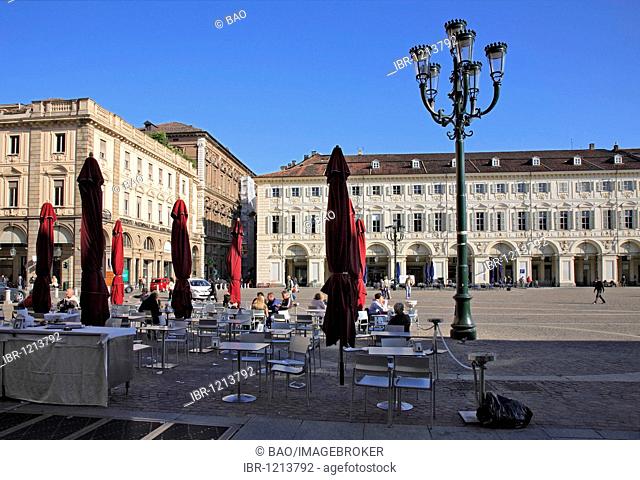 Piazza San Carlo, Turin, Torino, Piedmont, Italy, Europe
