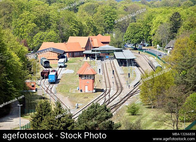 View from the tower of the Ostseetherme on Heringsdorf station, Usedom