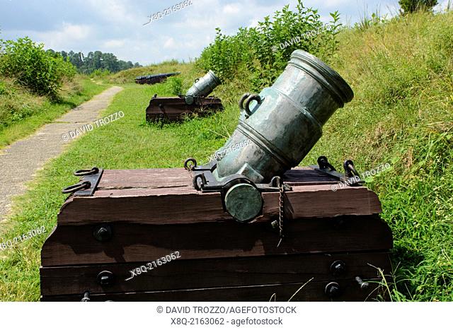 Revolutionary war mortor at Yorktown Battlefield National Park