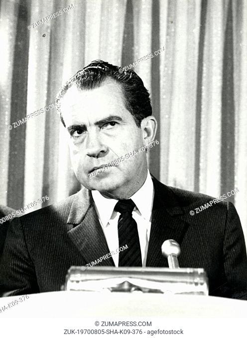 Jan 25, 1968 - Washington, District of Columbia, U.S. - RICHARD NIXON (January 9, 1913 – April 22, 1994) was the 37th President of the United States (1969–1974)