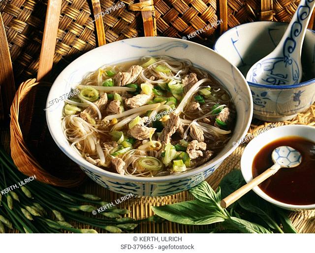Hanoi beef soup Vietnam