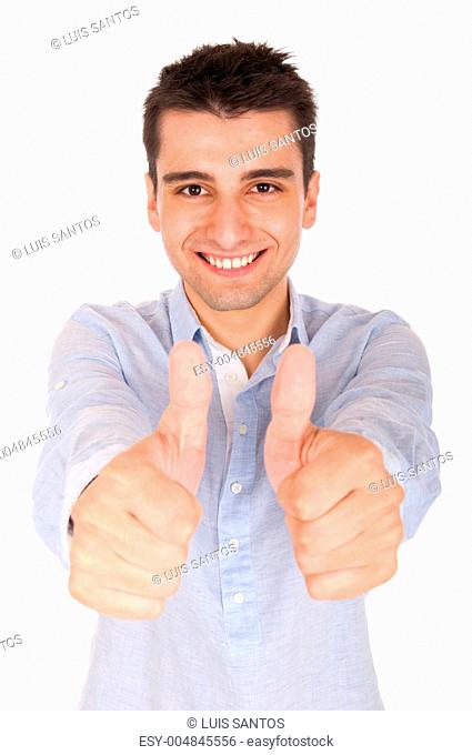 Man showing thumbs up