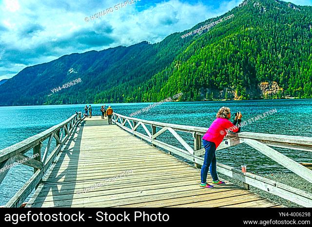 Lake Crescent in the Olympic National Park. Washington state, U. S. A