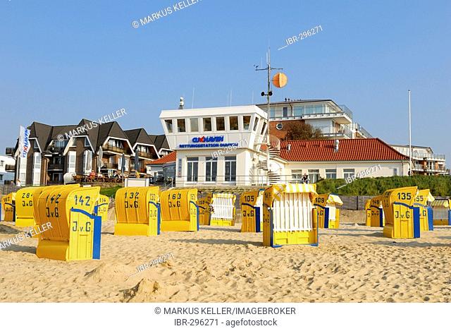 Cuxhaven-Duhnen - coast guard station at the north sea beach - Lower Saxony, Germany, Europe