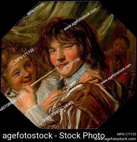 The Smoker. Artist: Frans Hals (Dutch, Antwerp 1582/83-1666 Haarlem); Date: ca. 1623-25; Medium: Oil on wood; Dimensions: Octagonal, 18 3/8 x 19 1/2 in