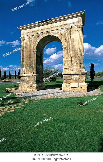 Arc de Bera', Tarragona (Tarraco, Unesco World Heritage List, 2000), Catalonia, Spain. Roman civilisation, 13 BC