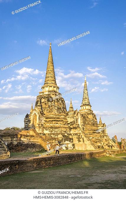 Thailand, Ayutthaya province, Ayutthaya, Historical Park listed as World Heritage by UNESCO, Wat Phra Sri Samphet