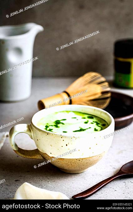 Matcha Coconut milk Latte by Chasen