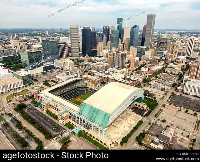 Minute Maid Park is a ballpark in Downtown Houston, Texas, as the home stadium of the Houston Astros of Major League Baseball (MLB)