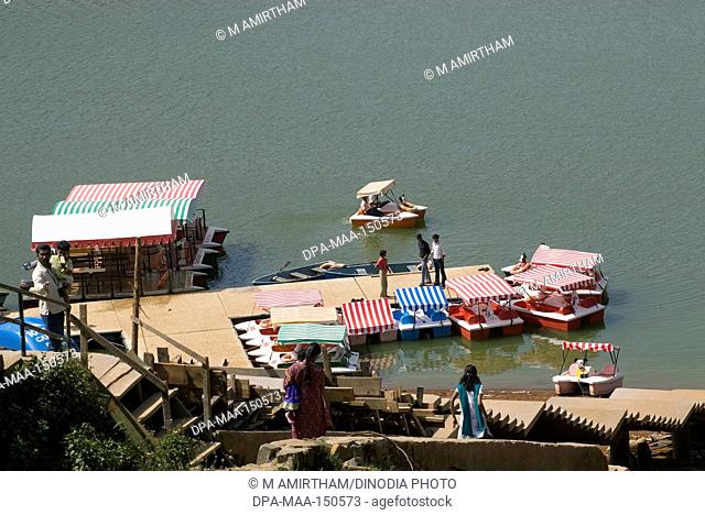 Boating in Pykara river ; Nilgiris district ; Tamil Nadu ; India