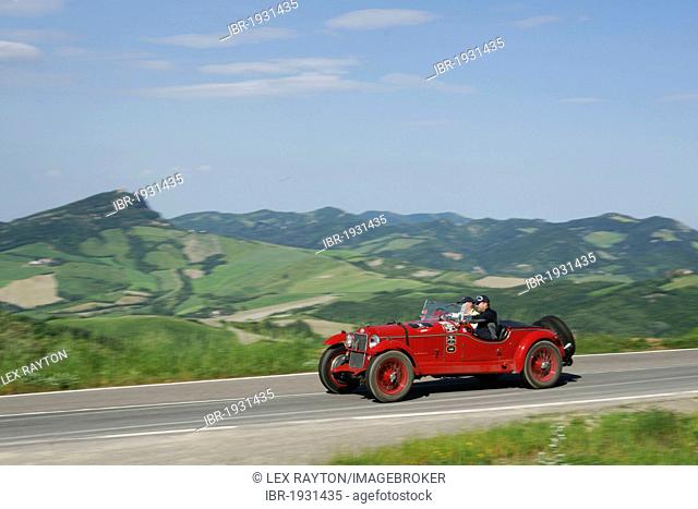 OM 665, vintage car, car rally, Mille Miglia, 1000 Miglia, Loiano, Pianoro, Bologna, Italy, Europe