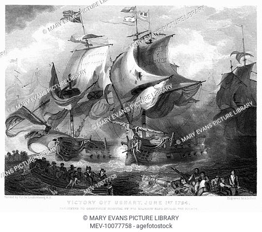 'GLORIOUS FIRST OF JUNE' The French fleet is defeated by Howe off Ushant