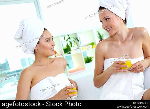 Friends in spa salon