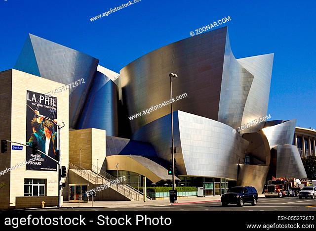 Road trip along USA West Coast concert hall in los angeles modern architecture ba frank gehry