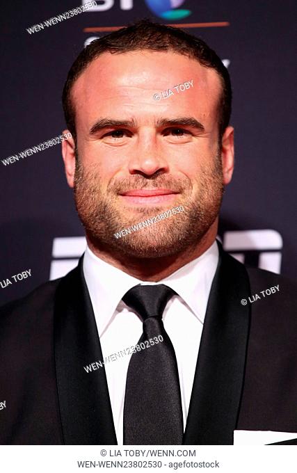 The BT Sports Awards 2016 held at Battersea Evolution - Arrivals Featuring: Jamie Roberts Where: London, United Kingdom When: 28 Apr 2016 Credit: Lia Toby/WENN
