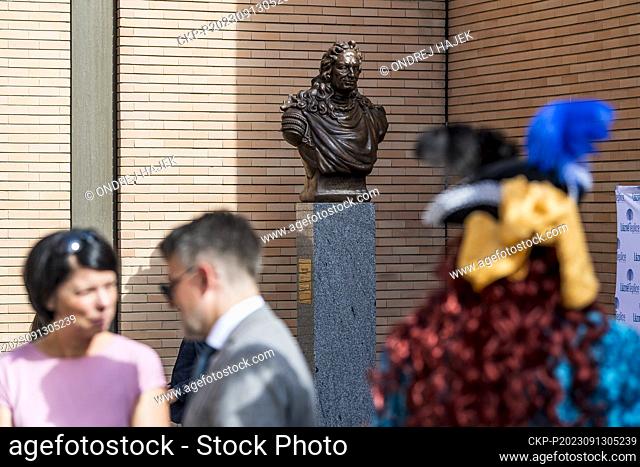 A bust of the Saxon Elector and King of Poland Augustus II, known as Augustus the Strong (1670-1733), was unveiled in Teplice, Czech Republic, September 13