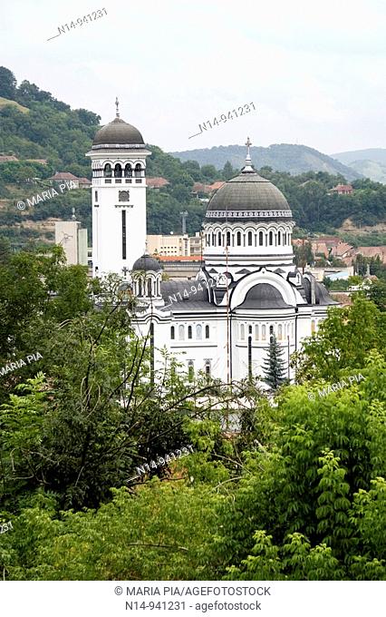 St. Treime Orthodox church in the medieval citadel town, Sighisoara, Transylvania, Romania, Europe