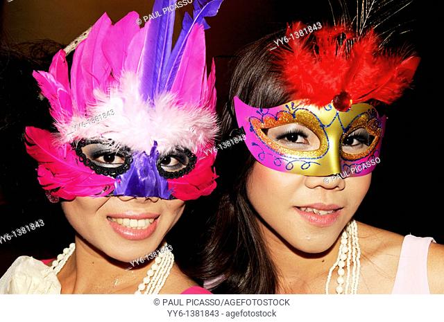 Masquerade , bangkok mask party , the crazy ball of bangkok, thailand
