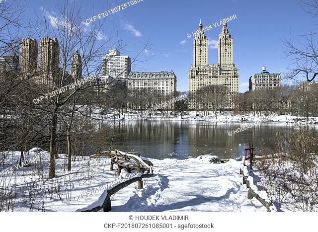Central park, New York, The San Remo, building, NYC, Feb 11, 2017. (CTK Photo/Vladimir Houdek)