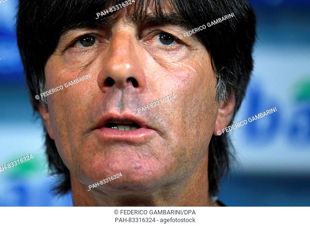 German head coach Joachim Loew attends a press conference at the Ullevaal stadium in Oslo, Norway, 03 September 2016. Germany will play a FIFA World Cup...