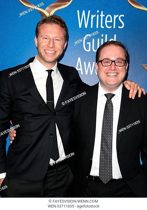 2018 Writers Guild Awards L.A. Ceremony Featuring: David Budin, Brendan McCarthy Where: Beverly Hills, California, United States When: 12 Feb 2018 Credit:...