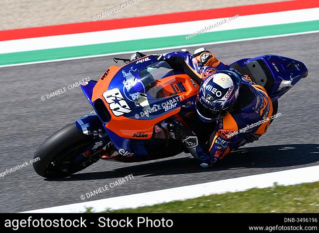 Mugello - Italy, 1 June: Portuguese Red Bull Ktm Tech 3 Team rider Miguel Oliveira in action during 2019 GP of Italy of MotoGP on June 2019 in Italy