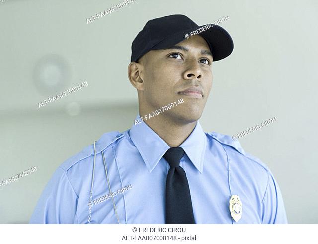 Security guard, portrait