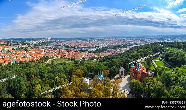 Prague, Czech Republic August 22, 2020: Impressions Prague - 2020 Czech Republic / Prague / City View | usage worldwide. - Prague/Tschechische Republik