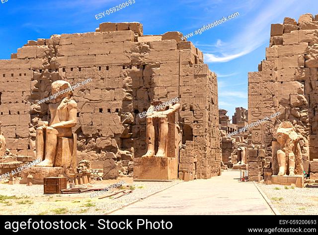The third pylon of the Karnak Temple, Luxor, Egypt