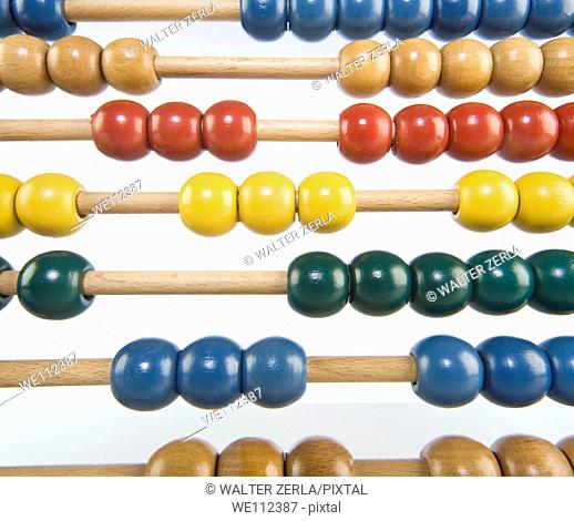 childrens abacus - calculator with all beads at random sides