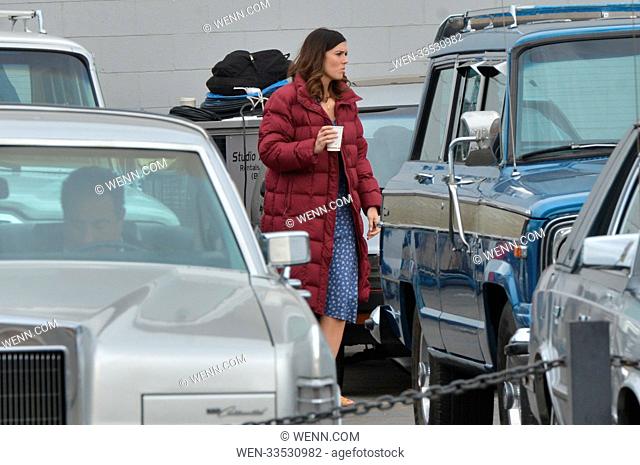 Mandy Moore takes a coffee break on the set of 'This Is Us' Featuring: Mandy Moore Where: Los Angeles, California, United States When: 03 Jan 2018 Credit: WENN