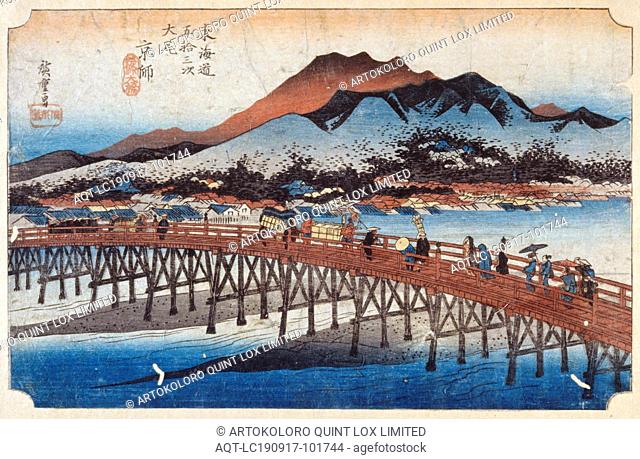 Keishi (Kyoto), Capital, Utagawa Hiroshige ???? (Japanese, 1797-1858), Edo, 1833-1834, ink on paper, color woodblock print, 8-7/8 x 13-3/4 in