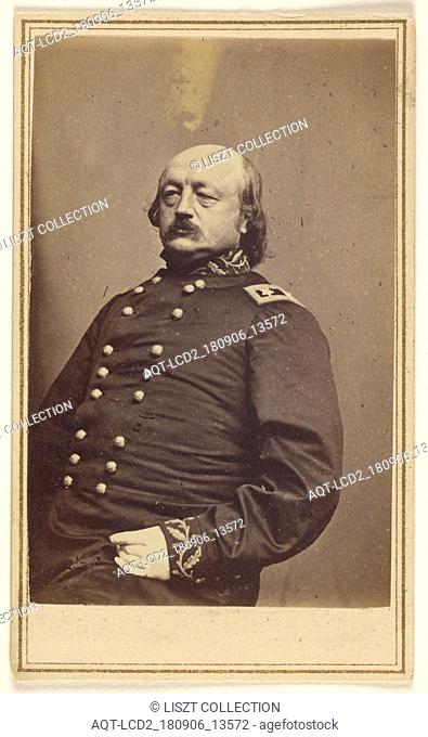 Major-General Benjamin Franklin Butler (1818 - 1893); Studio of Mathew B. Brady (American, about 1823 - 1896); about 1864; Albumen silver print