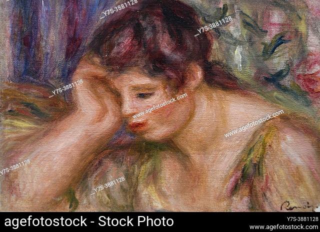 Leaning Woman, c. 1917, by Auguste Renoir