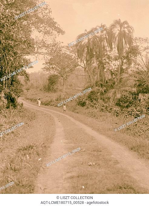 Uganda. From Hoima to Fort Portal. Scene along Fort Portal Road. 1936, Uganda