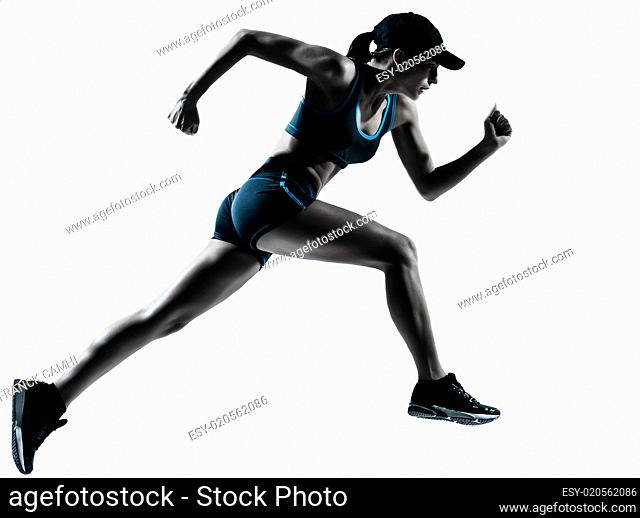 woman runner jogger running